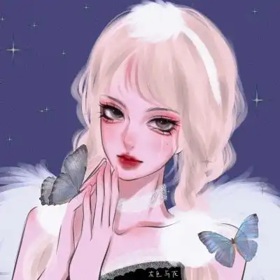 守月手绘女头人多太吵女生头像我要个性网