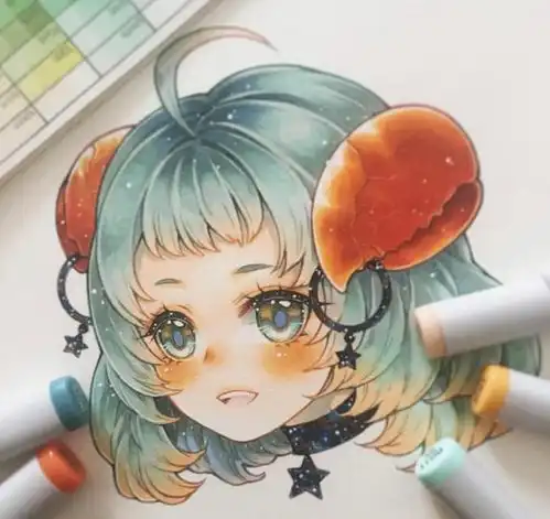 画师手绘十二星座拟人头像,可爱又甜美,你的星座长什么样