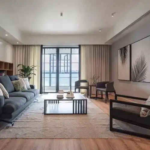 180㎡现代简约,简简单单的沙发墙,个性大方