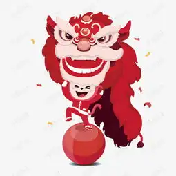 踩着球舞狮的男孩素材图片免费下载高清png千库网图片编号9440753