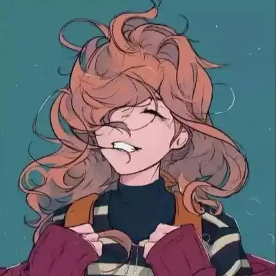 插画女生头像高冷