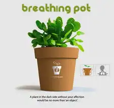 绿色创意家有会呼吸的花盆