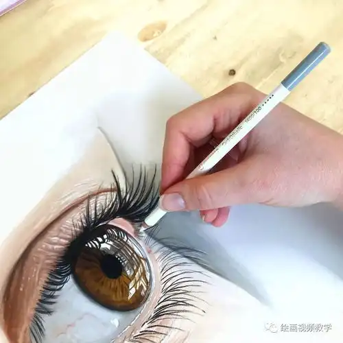 注意,美女画超写实手绘,这布是照片