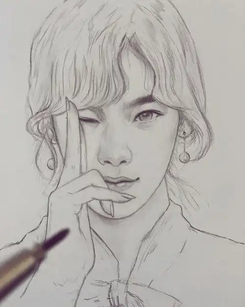 速写,把少女们画的美翻天