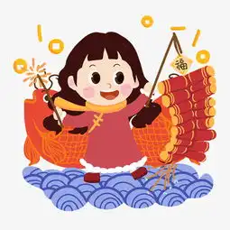 春节女孩放鞭炮贺春png素材图片素材其他格式下载动漫人物大全