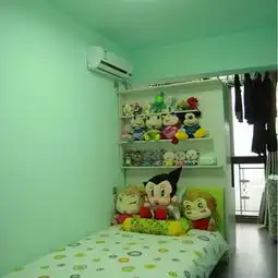 卧室背景墙绿色装修效果图2017卧室背景墙绿色家装图片欣赏