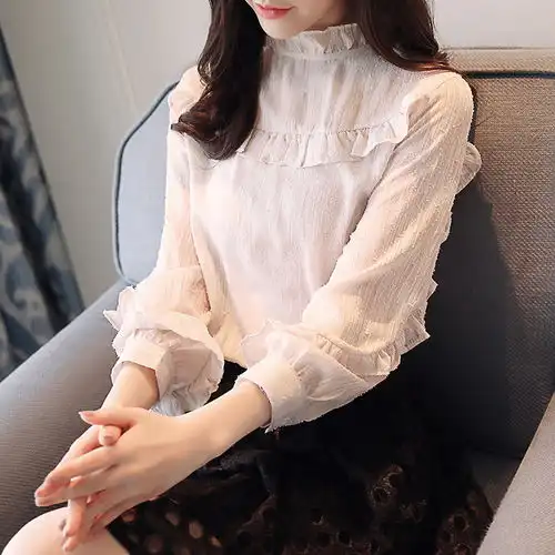 春季打底别穿毛衣啦这5款雪纺打底衫,显瘦更瘦女神范