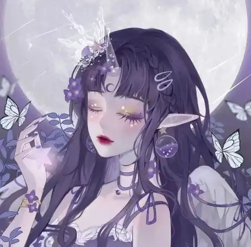 女生动漫头像我从不觉得自己孤独,浪漫点来说我完全自由