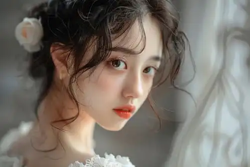 古风气质盘发造型气质美女妆发摄影图下载至来源处