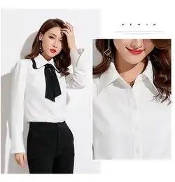洋湖轩榭2019秋季新款品牌女装淑女气质优雅开衫上衣翻领长袖衬衫女