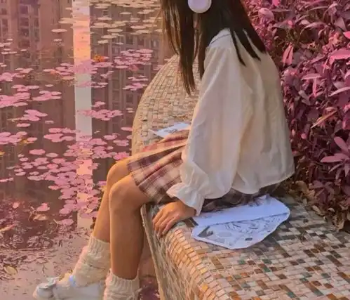 ins粉色系女生头像