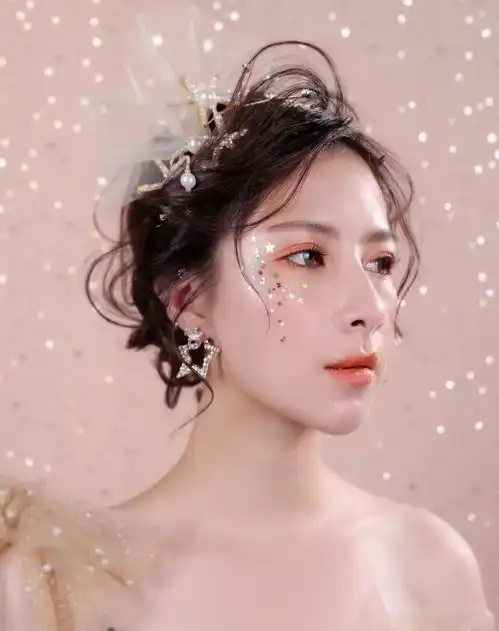小清新新娘造型,仙气儿十足丘比特婚纱摄影