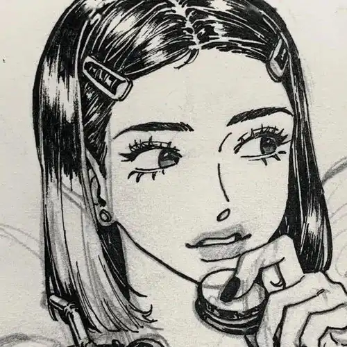 速写女孩,也太好看了吧,抱走当头像