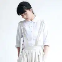 白衬衫马尾辫女孩头像要青春的女学生的背景是教室更好