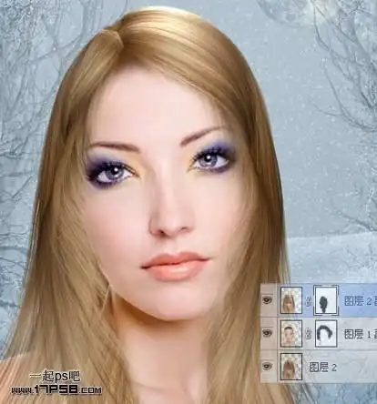 ps合成绝美的冷艳雪美人的教程