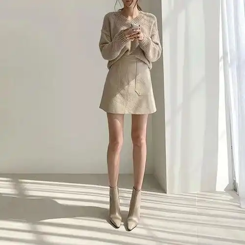 你绝对不能少的半裙时尚,可盐可甜韩式女孩必备