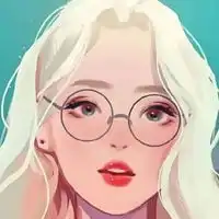 ins欧美戴眼镜有两个字的女生个性头像