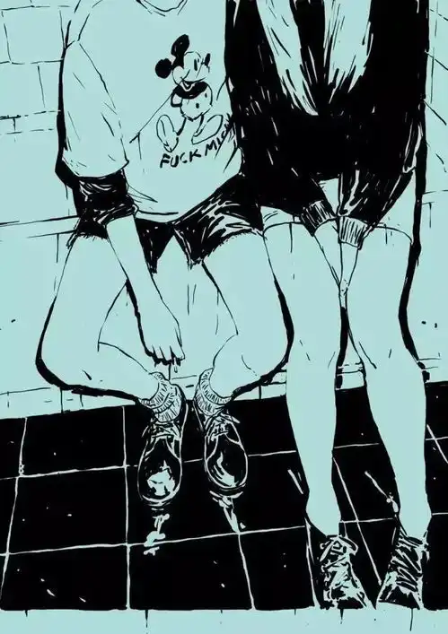 单色的叛逆少女,画出自己别样的风格