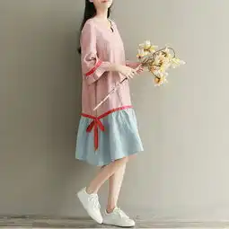 文艺连衣裙,时尚小清新,穿出女人素雅的美感