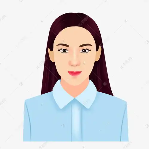 卡通女孩证件照素材图片免费下载千库网