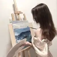 超级美的中国古典气质美女拿扇抚琴吟诗