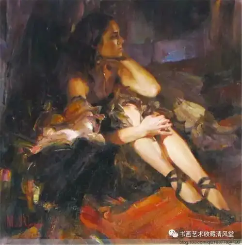 乌克兰绘画彩色的阳光鲜花一样的姑娘