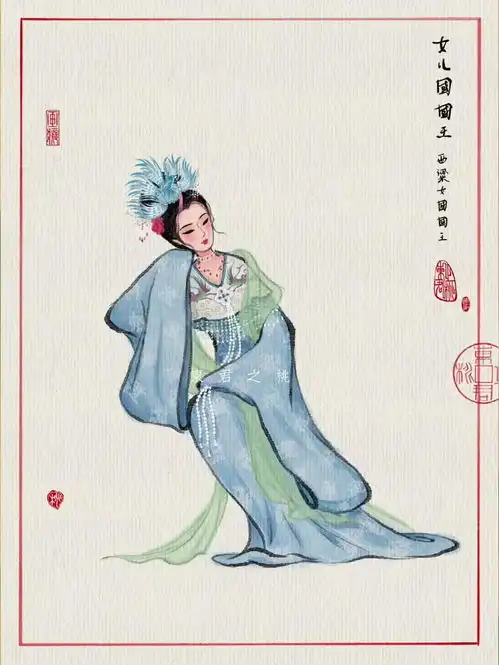 90后女生手绘西游记女子图鉴,全员绝色