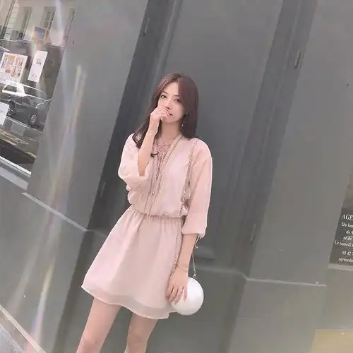 精致优雅的仙女范连衣裙,美到炸裂让你站稳c位