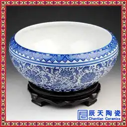 定制白瓷聚宝盆招财盆供应荷花聚宝盆居家装饰品