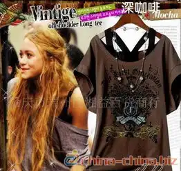 60500欧美流行女装斜肩t恤外贸服装批发招代理