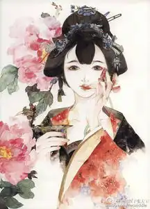 求古风红衣女子图片