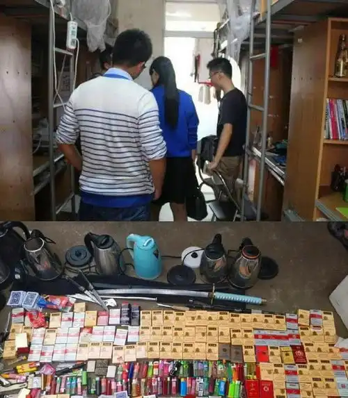女大学生宿舍违禁品曝光,种类各式各样,男生好会玩