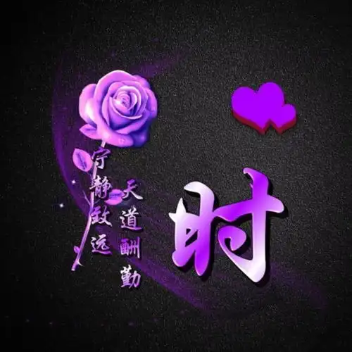 微信姓氏头像,好看的紫色玫瑰图案悄悄来袭