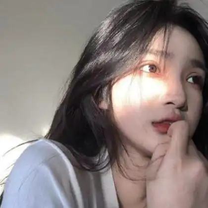 长头发气质女生头像,真情都留给爱的人
