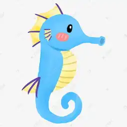 蓝色海马海洋生物素材图片免费下载千库网