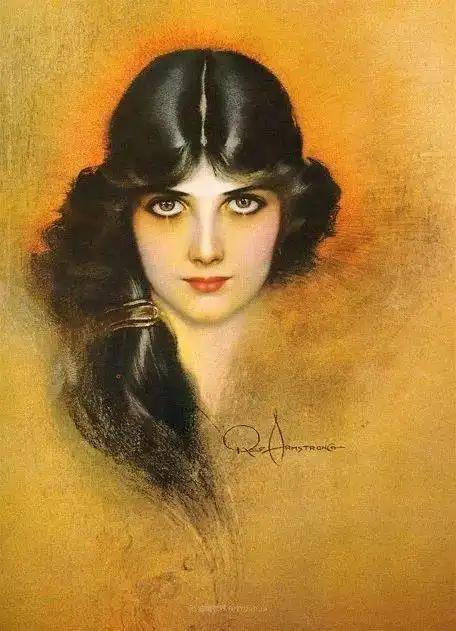 美国日历女孩之父,画家罗尔夫阿姆斯特朗女性人物油画作品欣赏