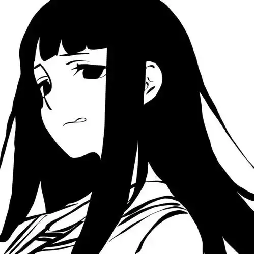 动漫头像黑白动漫女头
