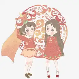 新春女孩剪纸艺术图图片素材其他格式下载动漫人物大全