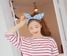 求带有这种发箍发带的女生头像