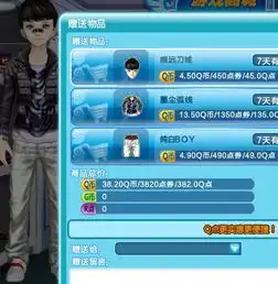 求炫舞男生服装搭配要帅气的截图带上物品名称