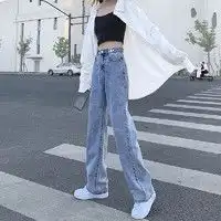 复古喇叭裤soah2023牛仔裤女显瘦马蹄裤弹力毛边喇叭裤多少钱