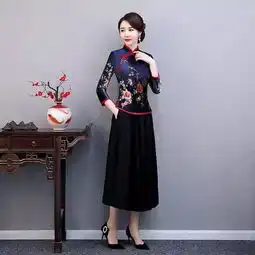 优雅百变中国风,气质旗袍两件套