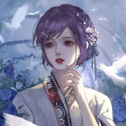 古风女生头像看取晚来风势,故应难看梅花