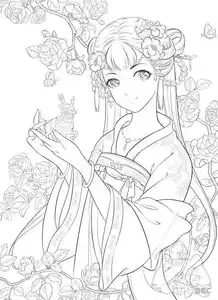 200例美少女板绘线稿素材拿走不谢绘画小白收藏这篇就够了