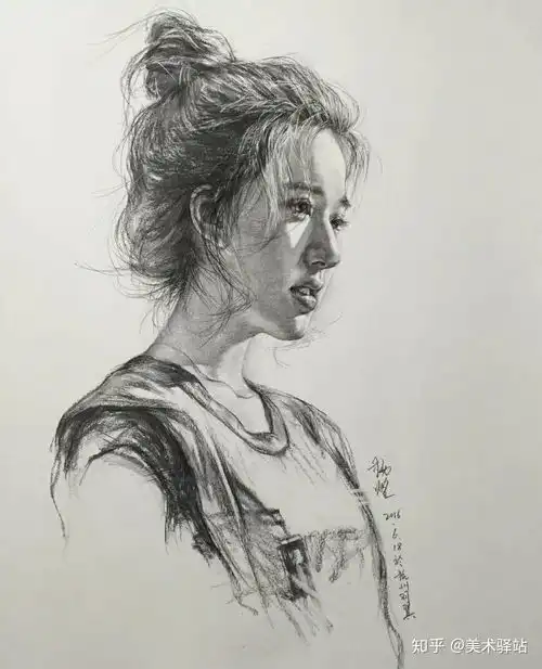 杨煌老师的素描头像