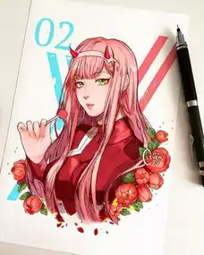 美翻了的女生手绘插画网友虽然不是日漫风但丝毫不减我的喜爱