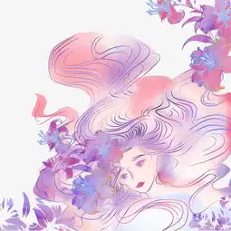 手绘小清新女生插画图片素材其他格式下载动漫人物大全