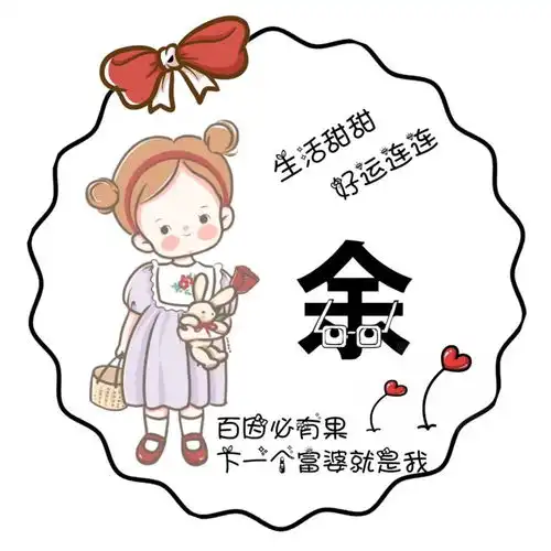 百家姓女生姓氏专属头像分享