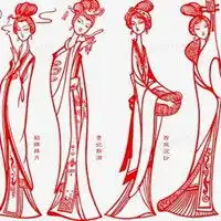 女性剪纸头像好看剪纸美女头像图片