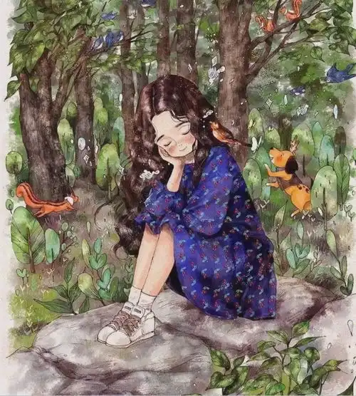 他的画风堪比宫崎骏,画面美如仙境
